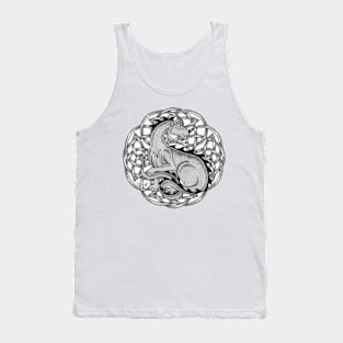 Irish Wolfhound Dragon Tank Top